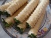 Трубочки с творожно - чесночной начинкой