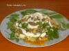Салат из печени, картофеля и сыра
