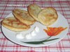 Овсяные оладьи с луком и сыром