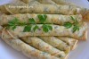 Сырные блинчики с укропом