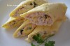 Омлетный рулет с курицей