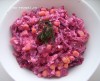 Салат "Домовой" из запеченной свеклы с плавленным сырком