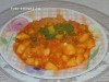 Картофель тушеный с куриным филе и капустой