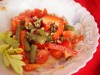 Постный салат из стручковой фасоли