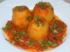 Картофель, фаршированный грибами