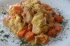 Курица запеченная с тыквой и сыром