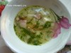 Сырный суп с копченным окорочком