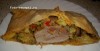 Свинина, запеченная с овощами и рисом в слоеном тесте
