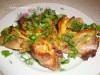 Мясной веер с овощами