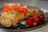 "Сочные ножки" - куриные голени с овощами в микроволновке