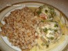 Мясные биточки с грибами под соусом "Бешамель"