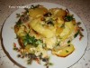 "Хризантема" из курицы и овощей