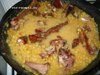 Cвинные копченые ребра в гороховой каше