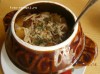 Картошка с охотничьими колбасками в горшочке