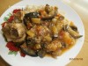 Рагу из баклажан с курицей