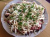 Торт из баклажан с сервелатом