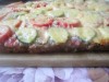 Открытый пирог под сырной шапкой