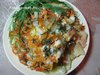 Запечённый картофель с горбушей