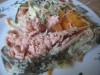 Горбуша под сыром с овощами