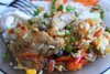 Курица тушеная с овощами и рисом