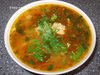 Чесночный суп с фрикадельками