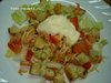Салат с креветками и пекинской капустой