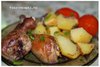 Запеченная куриная голень