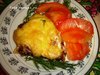 Мясо по -французски с помидорами