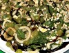 Салат с кальмарами, сыром и виноградом