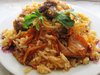 Рис с мясом и куриными гребешками
