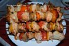 Шашлык куриный с лимоном и мятой
