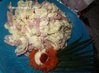 Блинчатый салат с колбаской