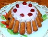 Кекс «Весенний» с яблоком и вишней