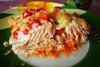 Форель, запеченная с креветками