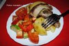 Фаршированный картофель в беконе
