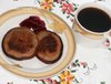 Шоколадные оладьи с изюмом