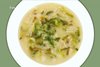 Английский куриный суп с рисом и сыром