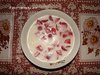 Сметанное желе с клубникой