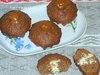 Шоколадные кексы с творожной начинкой