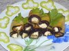 Рулетики из баклажанов с сыром