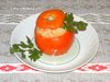 Фаршированные помидоры курицей и рисом
