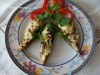 Баклажаны запеченные с грибами и курицей