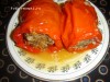 Перец,  фаршированный куриным фаршем в томатной заливке