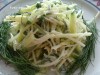 Салат из кольраби с огурцами "Свежесть "