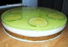 Желейный торт без выпечки с лаймом