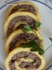 Сырный рулет с мясным фаршем