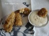 Куриное филе обжаренное в овсяных хлопьях с соусом Бешамель