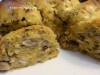 Кекс с грибами и орехами