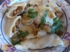 Вареники с капустой и шкварками