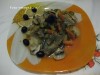 Рыба по-русски с грибами и овощами